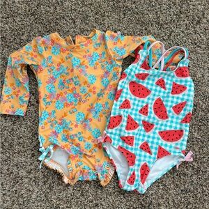Set of 2 Rufflebutts Swimsuits- Size 2T